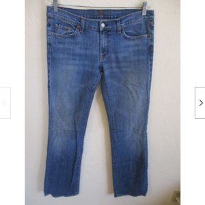 7 for All Mankind Blue Jeans Size 32 Low Rise Bootcut